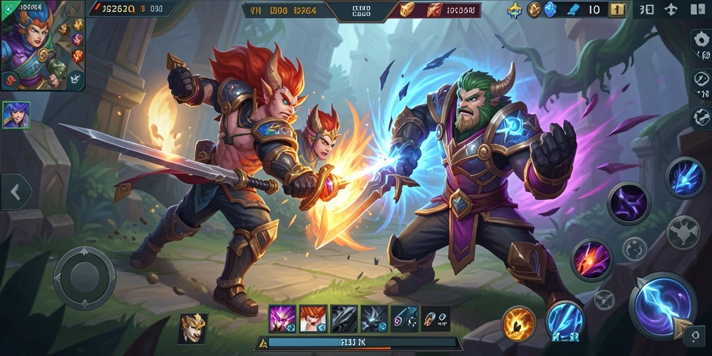 Gameplay seru dan strategis dalam 8364 MOBA.