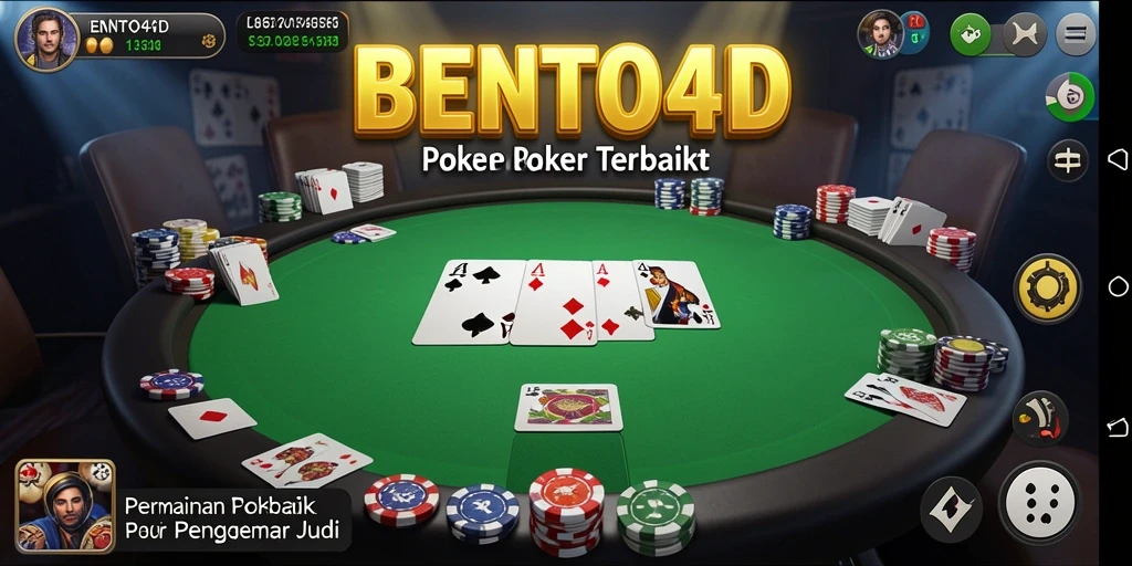 Gameplay menarik BENTO4D saat bermain poker online.