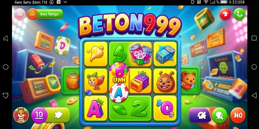 Tampilan gameplay menarik dalam aplikasi Bingo BETON999.