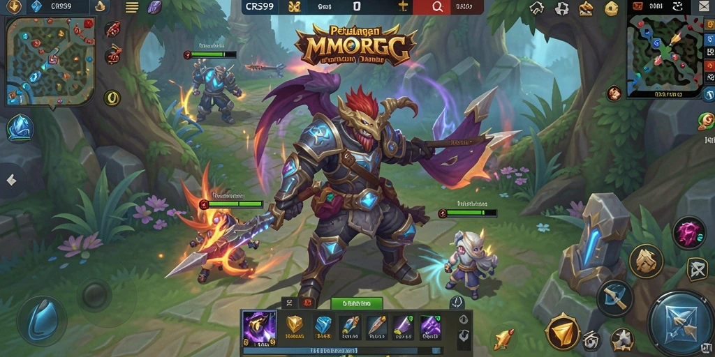 Tampilan gameplay seru di dunia fantasi CRS99.