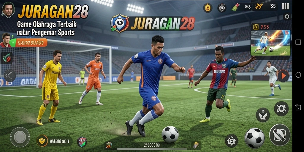 Tampilan gameplay seru di JURAGAN28 dengan berbagai jenis olahraga.