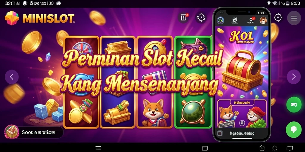 Tampilan gameplay seru dari MINISLOT yang penuh warna.