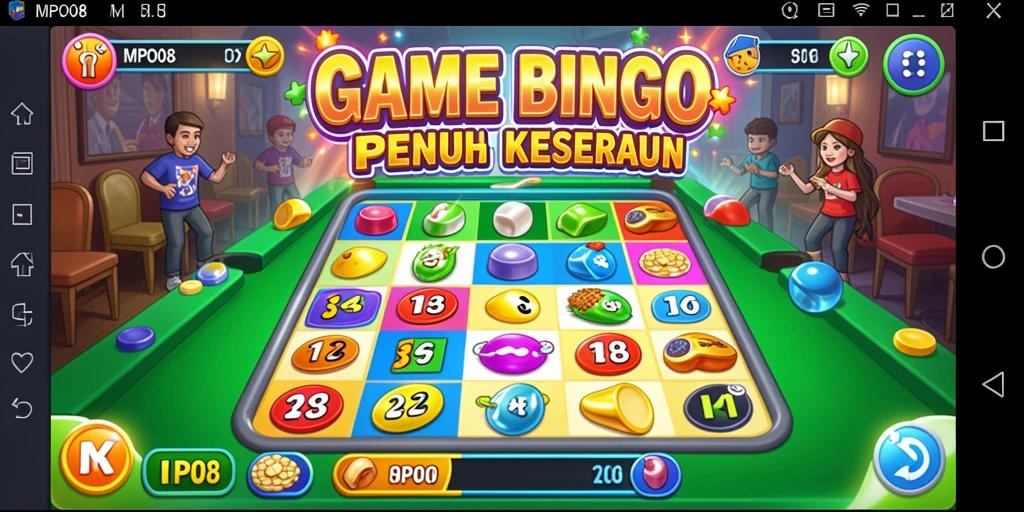 Screenshot menampilkan gameplay seru dari MPO08 dengan banyak pemain.